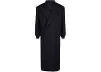 Givenchy Double Breasted Herringbone Coat Dark Purple