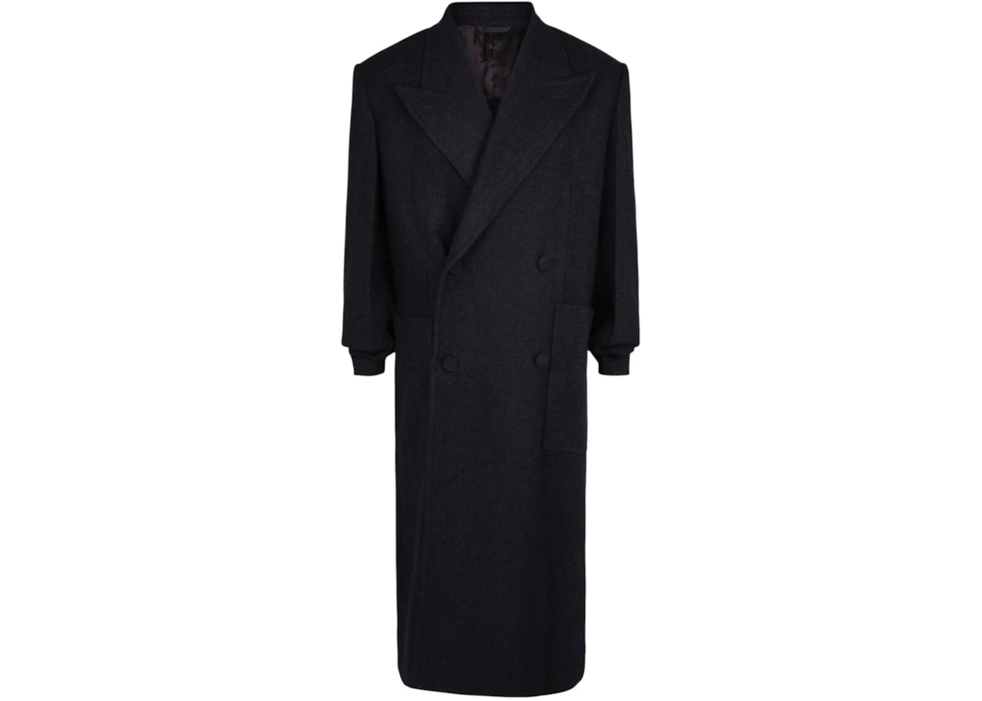 Givenchy Double Breasted Herringbone Coat Dark Purple - vue secondaire A