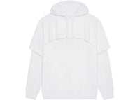 Givenchy Double Layered Hoodie in Felpa White