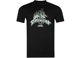 Givenchy Dragon Flames Design Slim Fit T-Shirt Black - vue 360