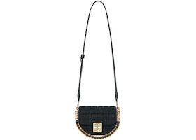 Givenchy Embroidered Canvas Bag Small 4G Black - vue 360
