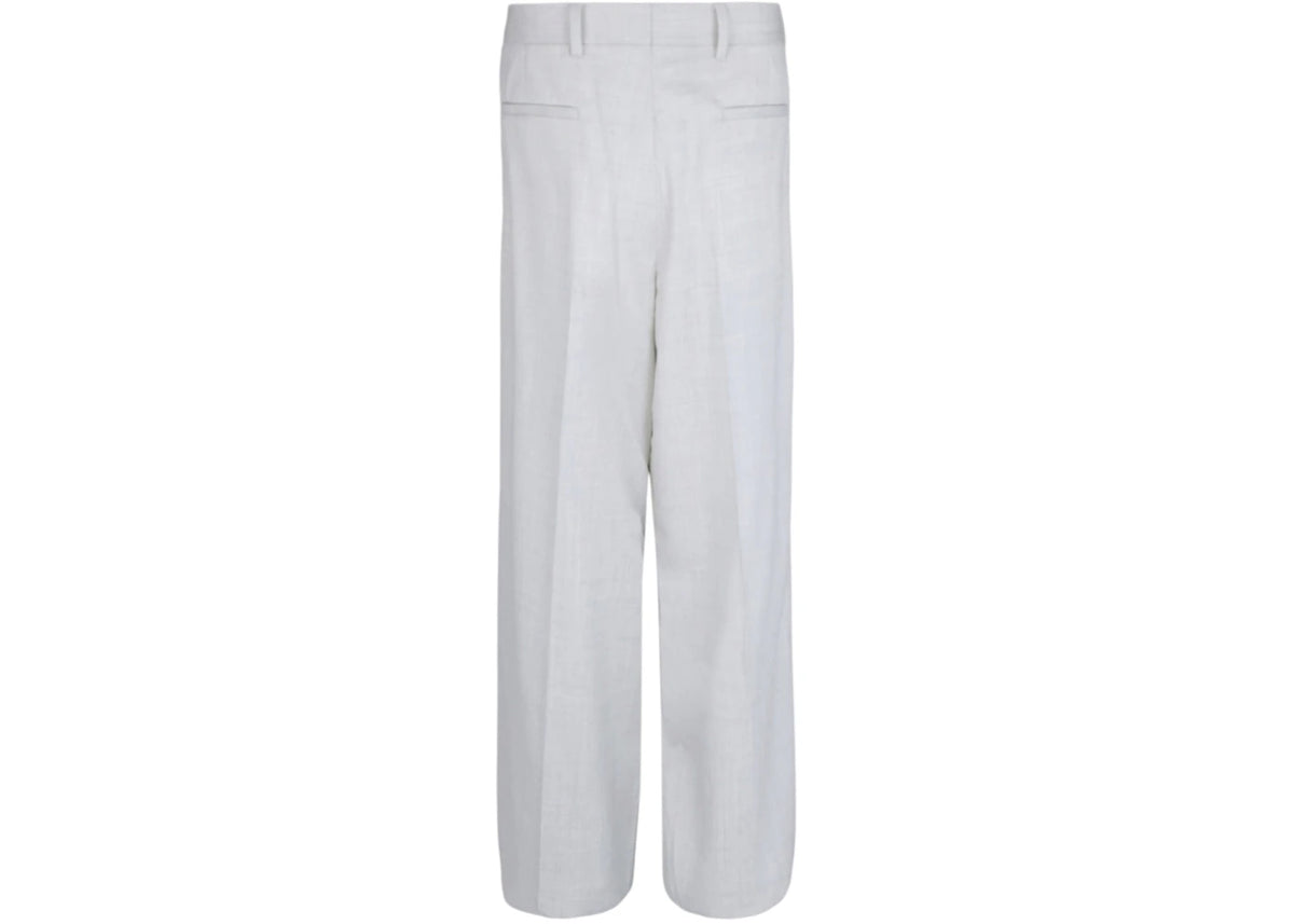 Givenchy Extra Wide-Leg Wool Trousers Chalk - vue secondaire B