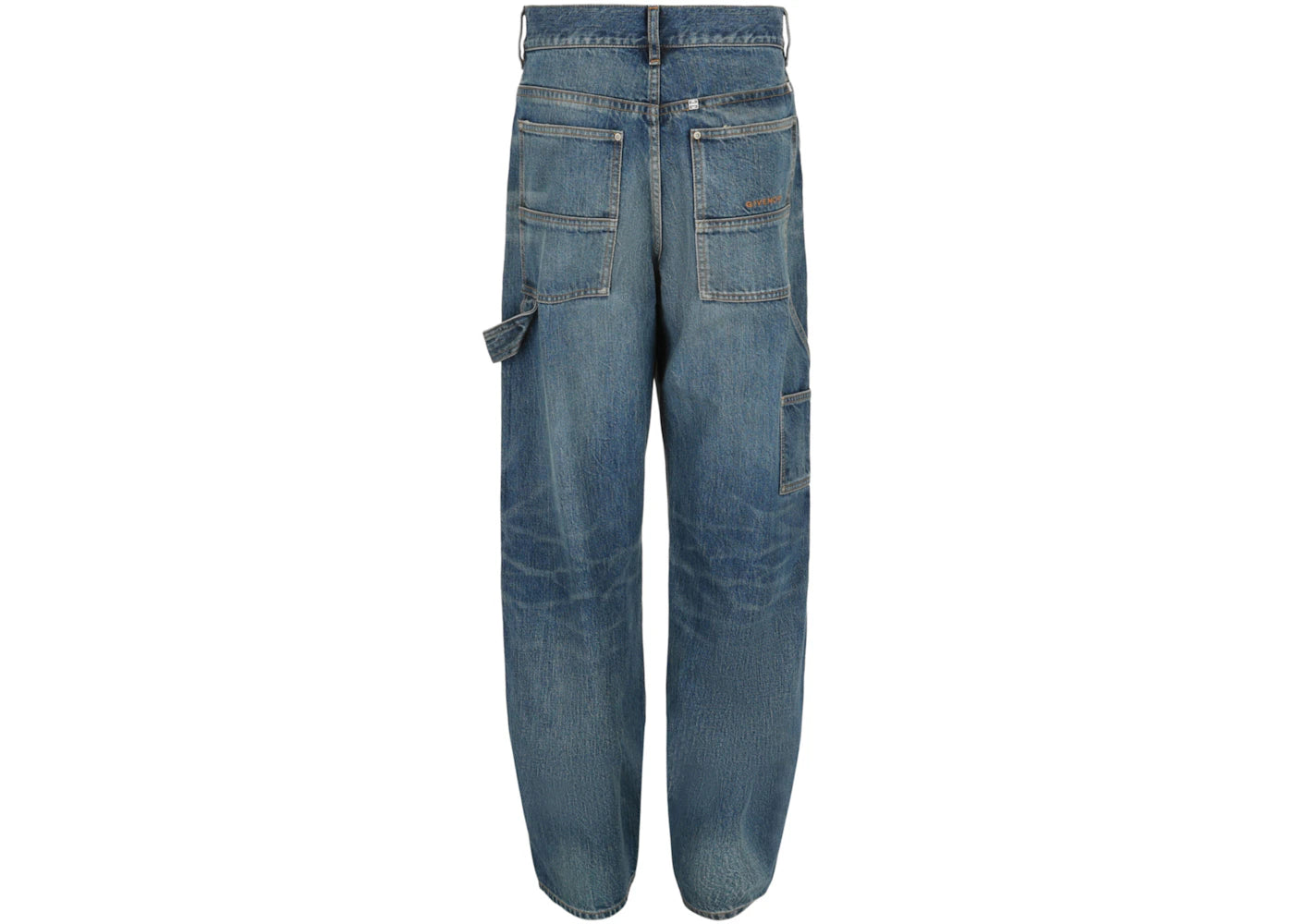 Givenchy Faded Carpenter Jeans Blue - vue secondaire B