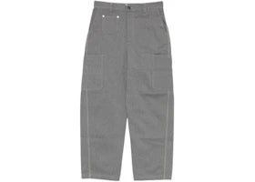 Givenchy Front Couture Seams Denim Pants Grey