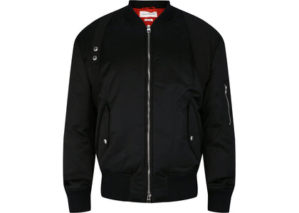 Alexander McQueen Harness Ma 1 Bomber Jacket Black - apparel view 2