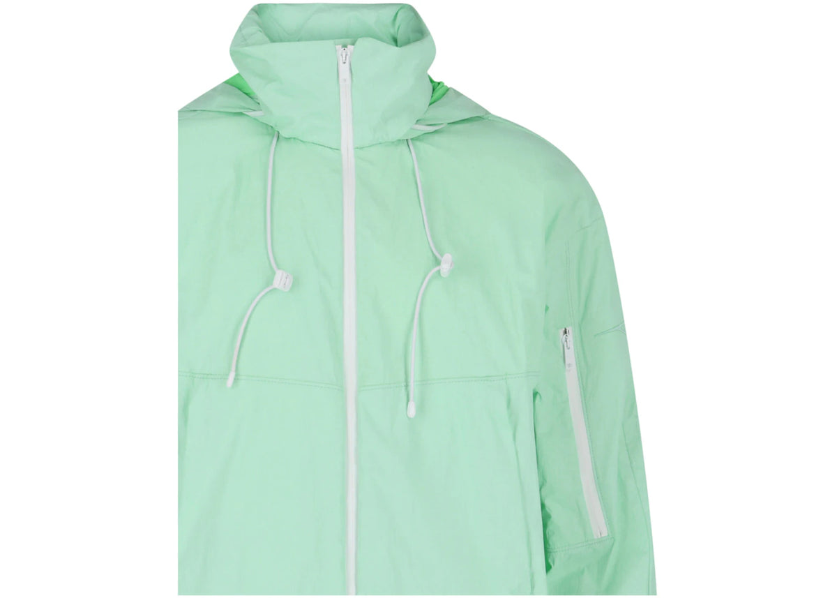 Givenchy Logo Printed Hooded Windbreaker Mint - vue secondaire B