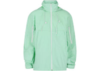 Givenchy Logo Printed Hooded Windbreaker Mint