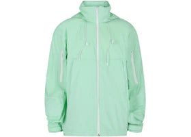 Givenchy Logo Printed Hooded Windbreaker Mint