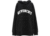 Givenchy Logo Strass Hoodie Black