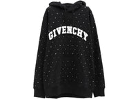 Givenchy Logo Strass Hoodie Black