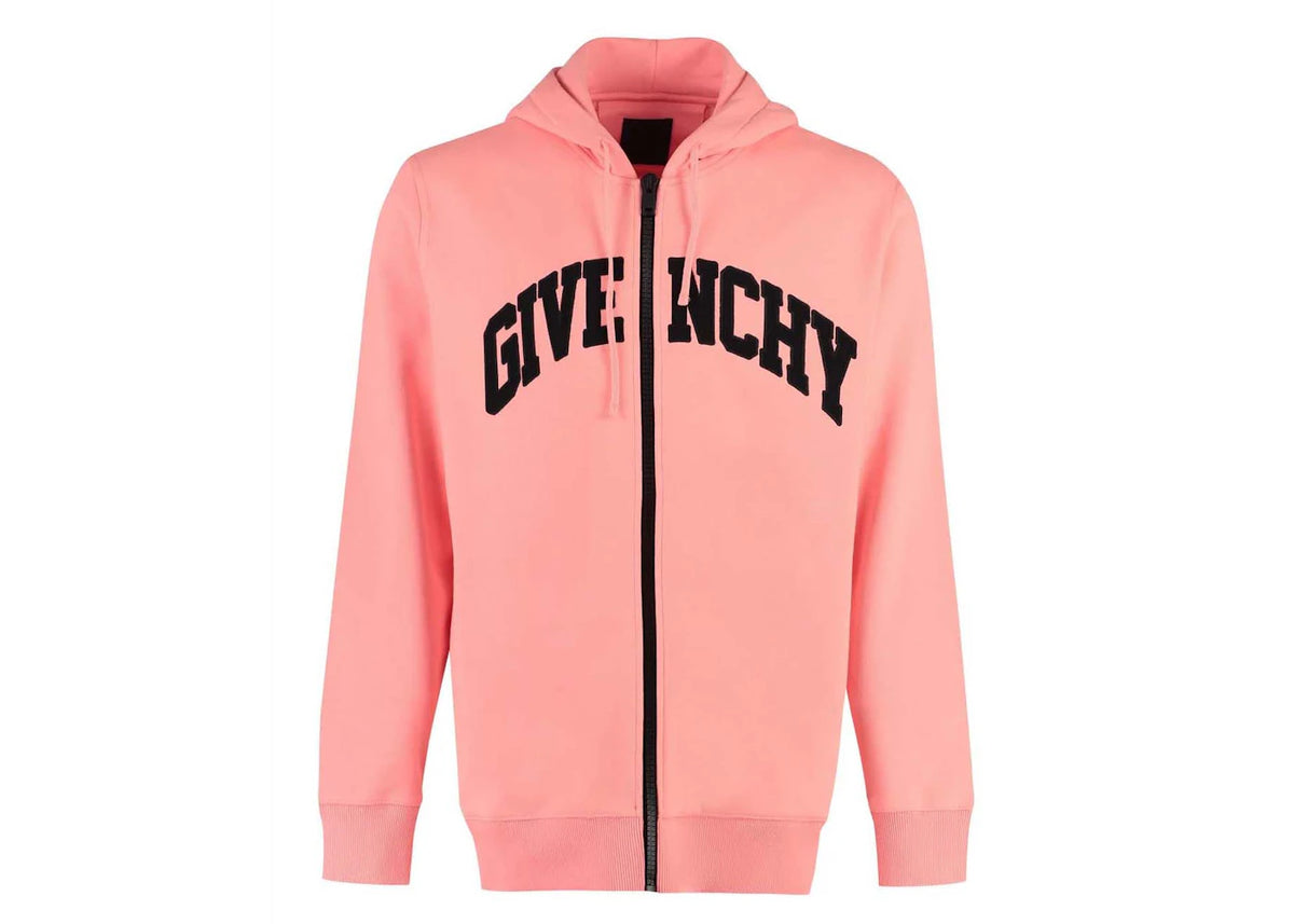 Givenchy Logo Zip Hoodie Jacket Pink/Black - vue secondaire A