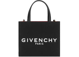 Givenchy Mini G-Tote Shopping Bag in Canvas Black - vue 360