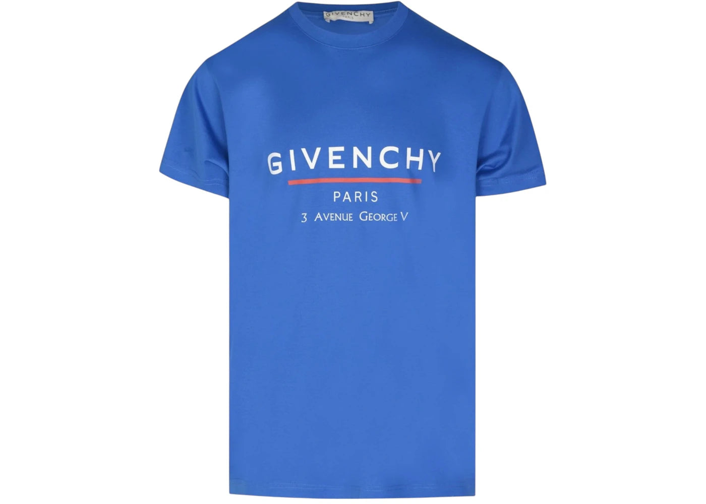 Givenchy Oversized Address T-shirt Ocean Blue - vue secondaire A