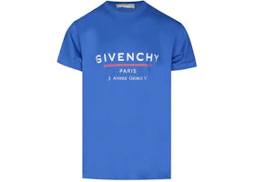 Givenchy Oversized Address T-shirt Ocean Blue