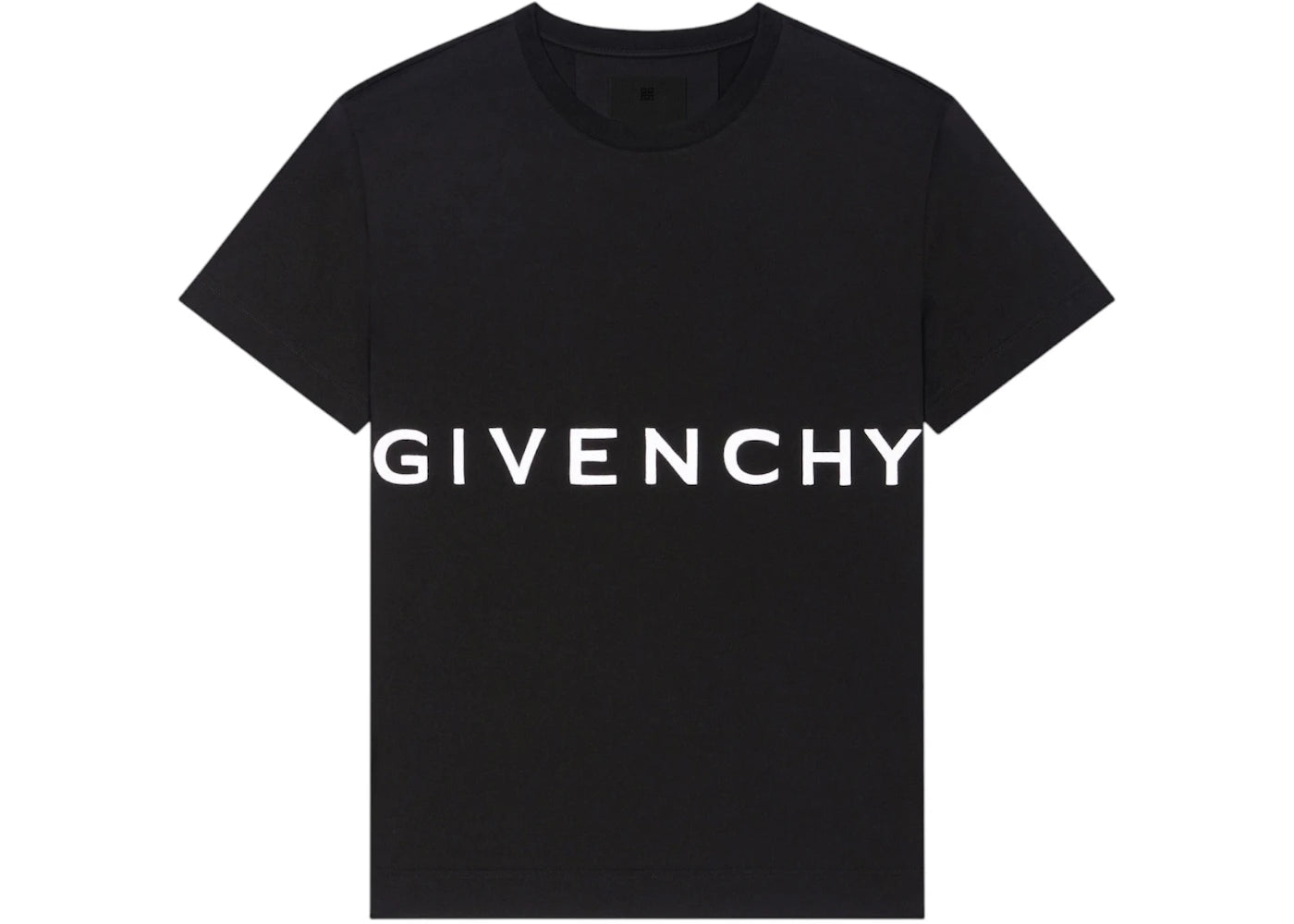 Givenchy Oversized Logo Embroidered T-shirt Black - vue secondaire A