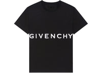 Givenchy Oversized Logo Embroidered T-shirt Black