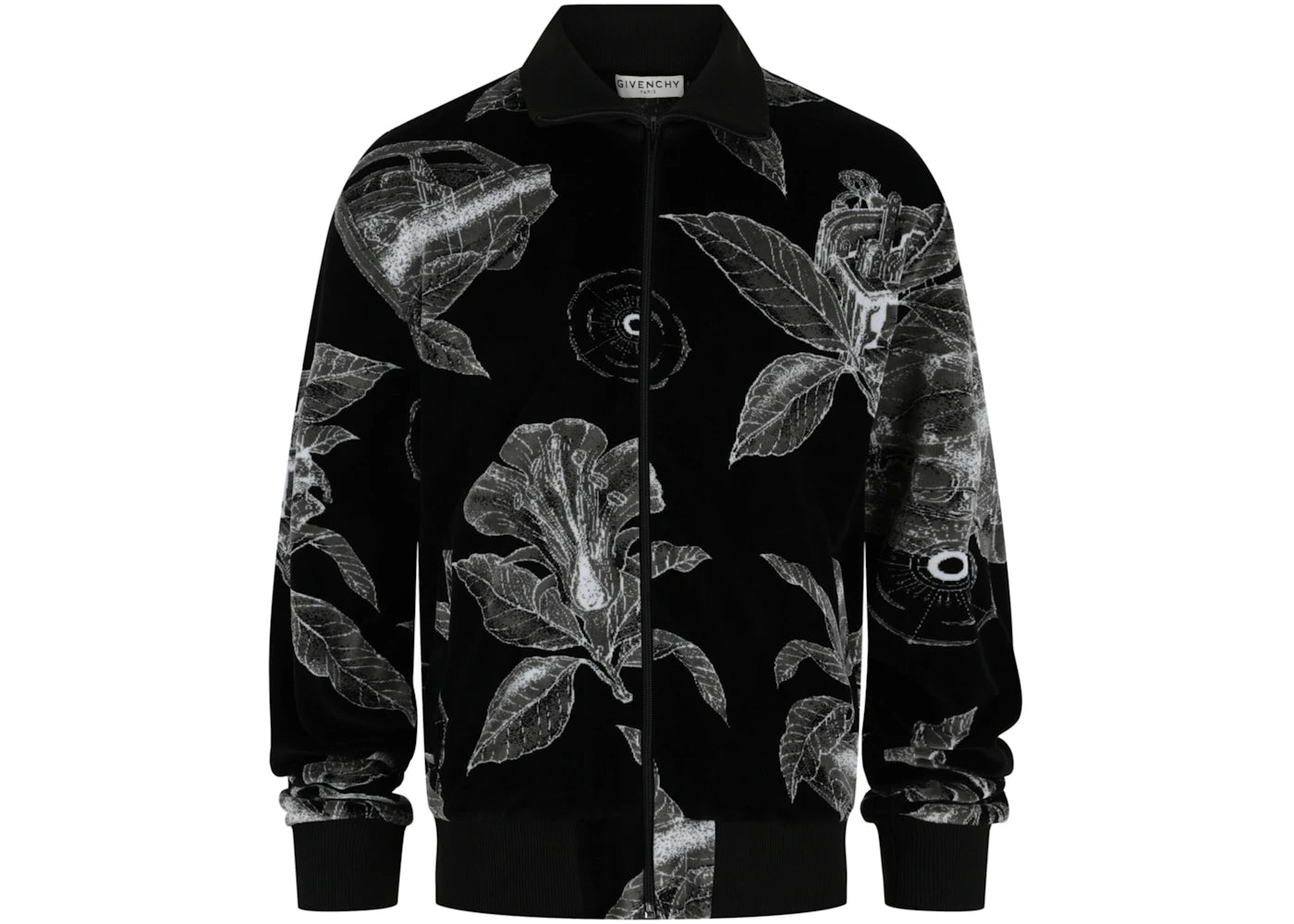 Givenchy Printed Tracksuit Jacket Black White - vue secondaire A