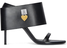 Givenchy Shark Lock Heart Sandals Black (Women's) - vue 360