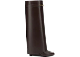 Givenchy Shark Pinch Boots Brown Calf Leather (Women's) - vue 360