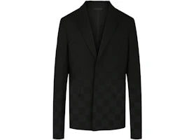 Givenchy Slim Fit Micro Windowpane Check Blazer Black - vue 360
