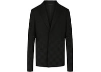Givenchy Slim Fit Micro Windowpane Check Blazer Black