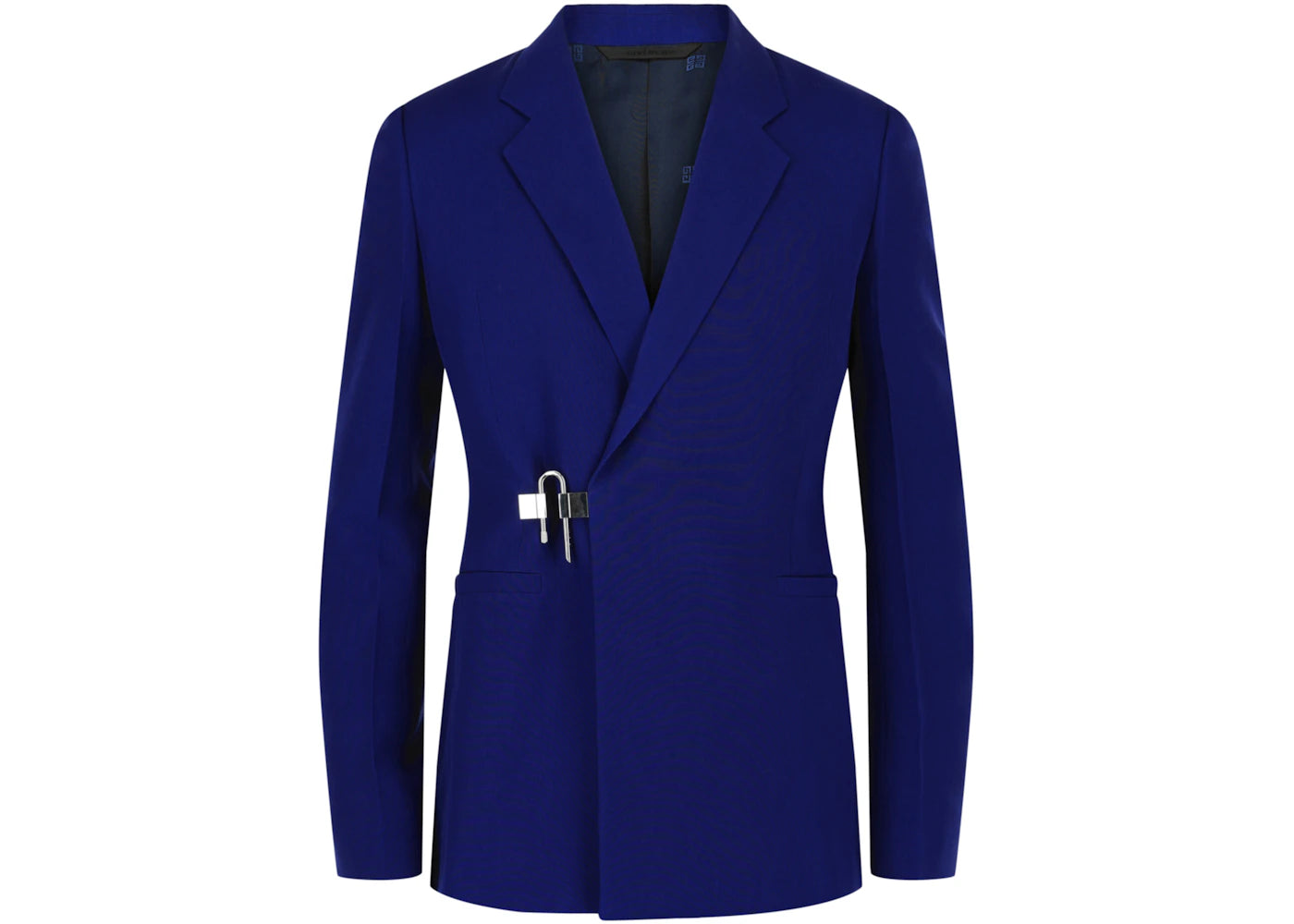 Givenchy Slim Fit U-Lock Blazer In Wool Cobalt - vue secondaire A