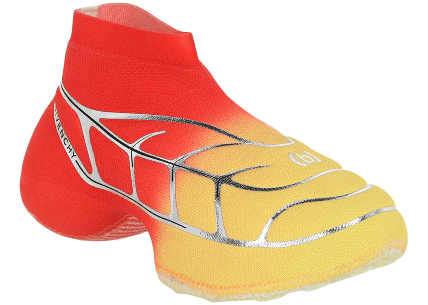 Givenchy TK-360 Plus Mid Sneaker BSTROY Red Yellow Gradient - vue secondaire B