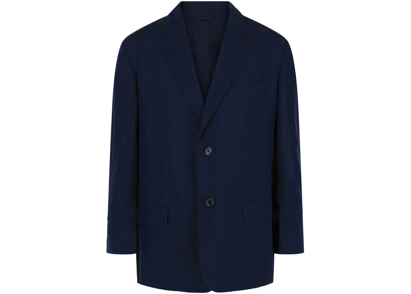 Givenchy Unconstructed Single-Breasted Jacket Navy - vue secondaire A