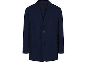 Givenchy Unconstructed Single-Breasted Jacket Navy - vue 360