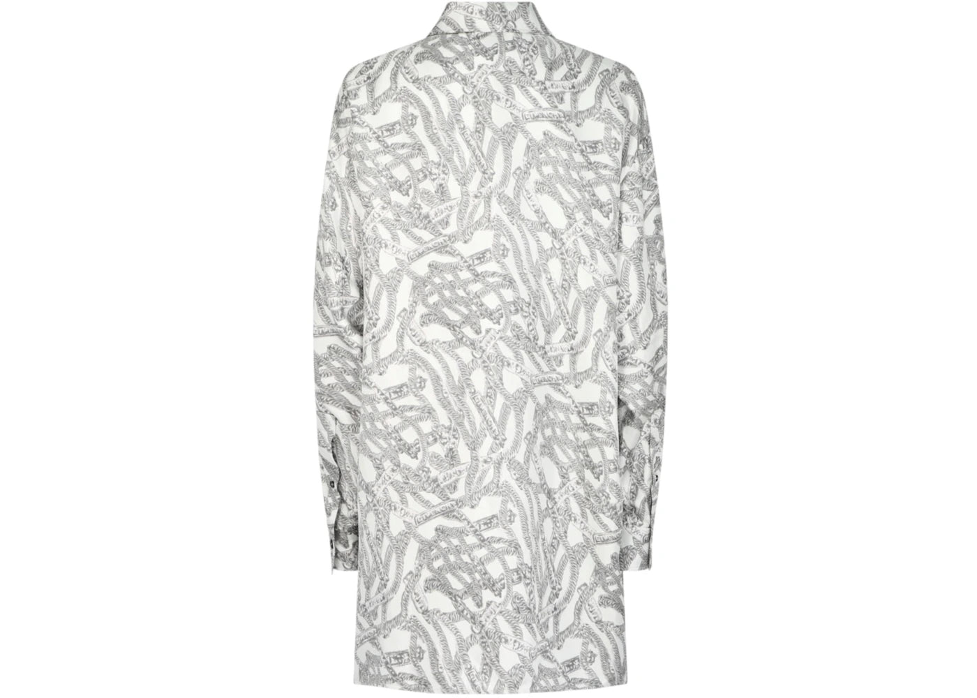 Givenchy Women's Long-Sleeve Button-Up Shirt Grey - vue secondaire B