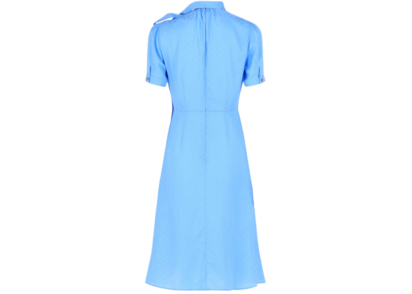 Givenchy Women's Monogram-Jacquard Silk Midi Dress Cornflower - vue secondaire B
