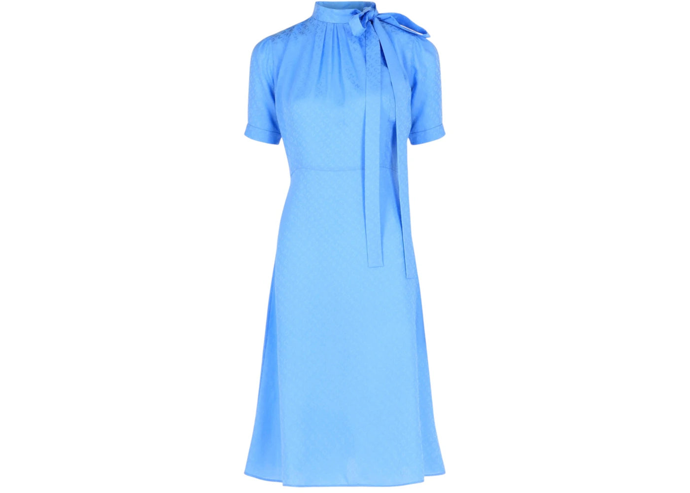 Givenchy Women's Monogram-Jacquard Silk Midi Dress Cornflower - vue secondaire A