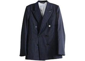 Givenchy Women's Pockets Double Breasted Jacket Dark Navy - vue 360