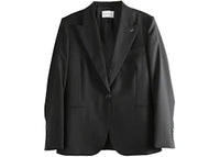 Givenchy Women's Single Breasted Jacket Grey Mix