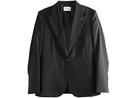 Givenchy Women's Single Breasted Jacket Grey Mix