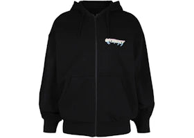 Givenchy World Tour Zip-Up Hoodie Black