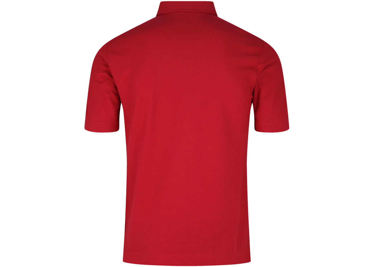 Slowear Zanone Slim Fit Polo Shirt Red - vue secondaire A