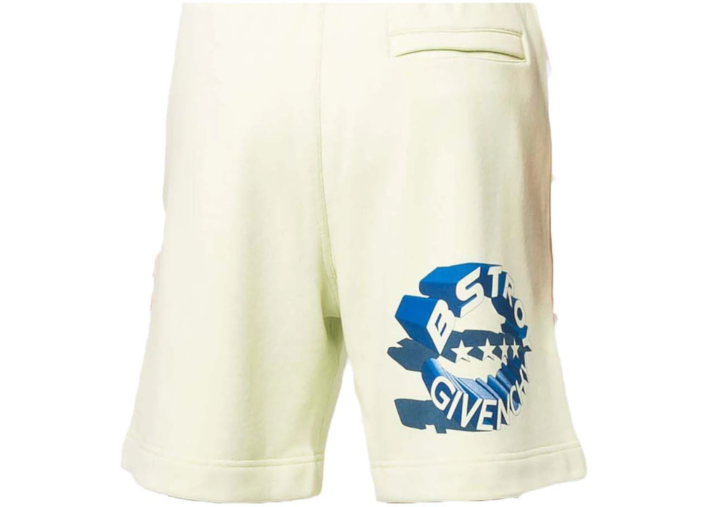 Givenchy x Bstroy Graphic-Print Track Shorts Light Green - vue secondaire B