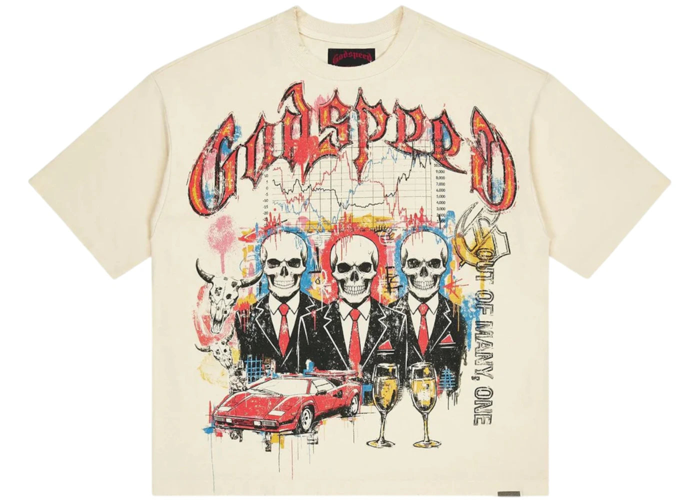 Godspeed A.T.H. T-shirt Bone - vue secondaire A