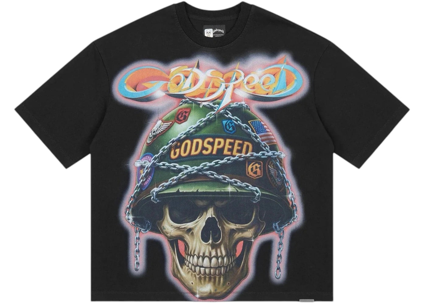 Godspeed Badges Of Honor T-shirt Black Wash - vue secondaire B
