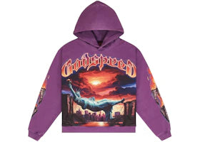 Godspeed Burnt Bridges Hoodie Grape - vue 360