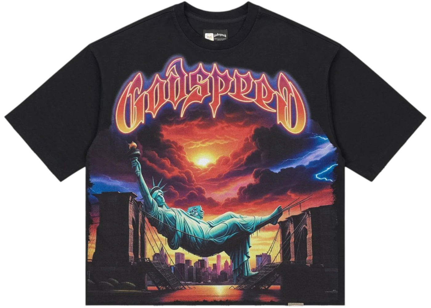 Godspeed Burnt Bridges T-Shirt Black - vue secondaire A