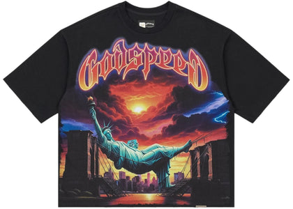 Godspeed Burnt Bridges T-Shirt Black - apparel view 2