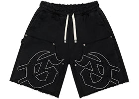 Godspeed Carpenter Distressed Shorts Black - vue 360