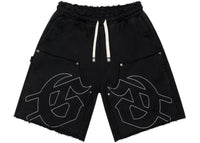 Godspeed Carpenter Distressed Shorts Black