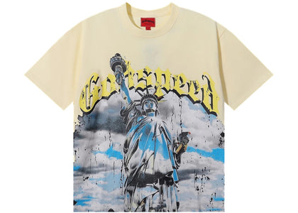 Godspeed Chrome Liberty T-shirt Cream - authentic Godspeed apparel