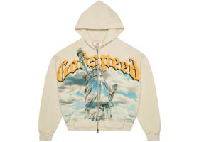 Godspeed Chrome Liberty Zip V2 Hoodie Bone