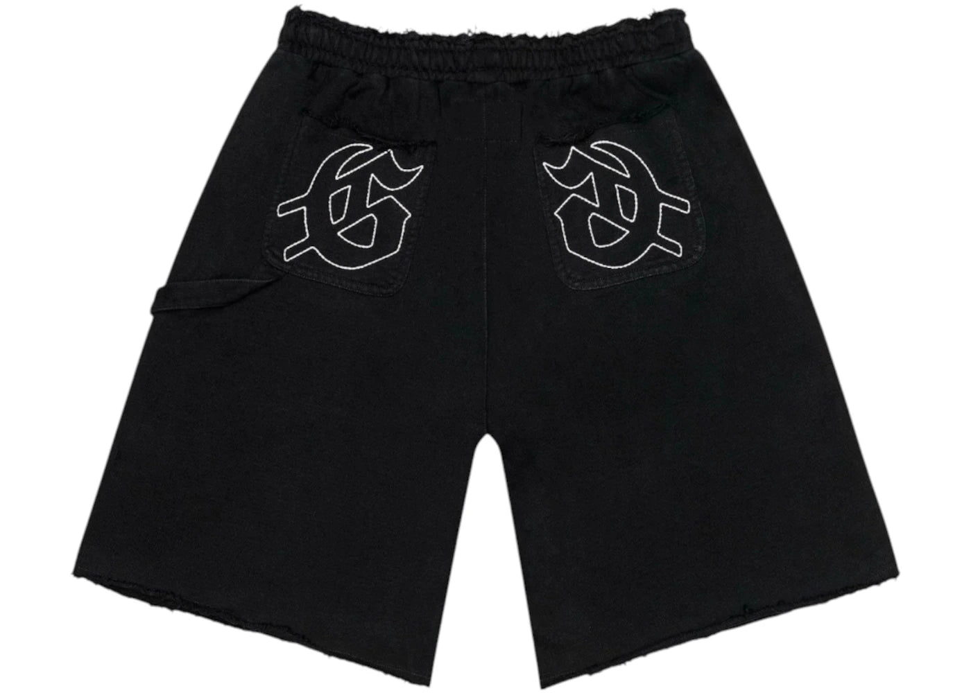 Godspeed Distressed Carpenter Shorts Flat Black - vue secondaire A