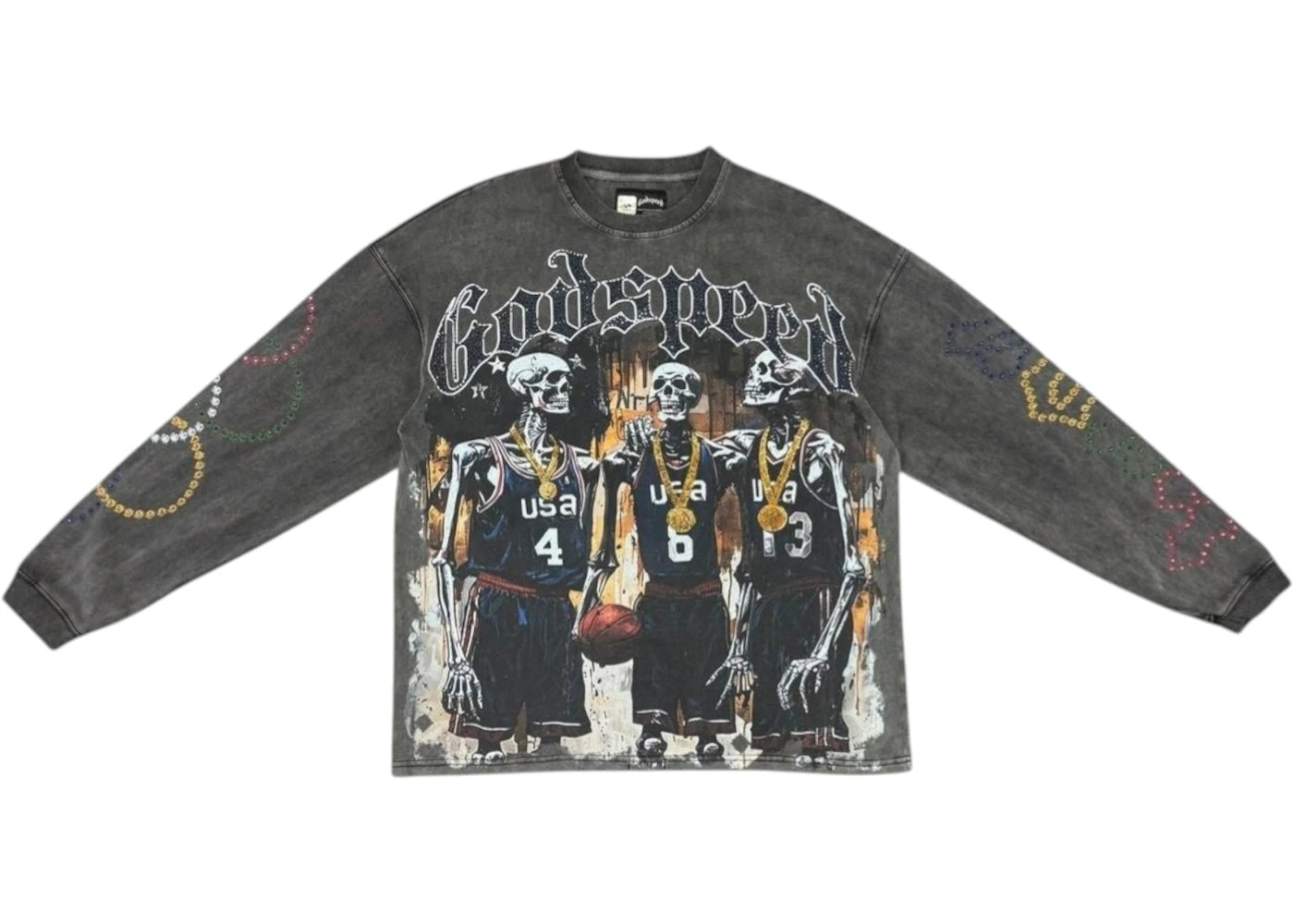 Godspeed Dreamteam 24 Long-Sleeve VVS Tee Black Wash - vue secondaire A