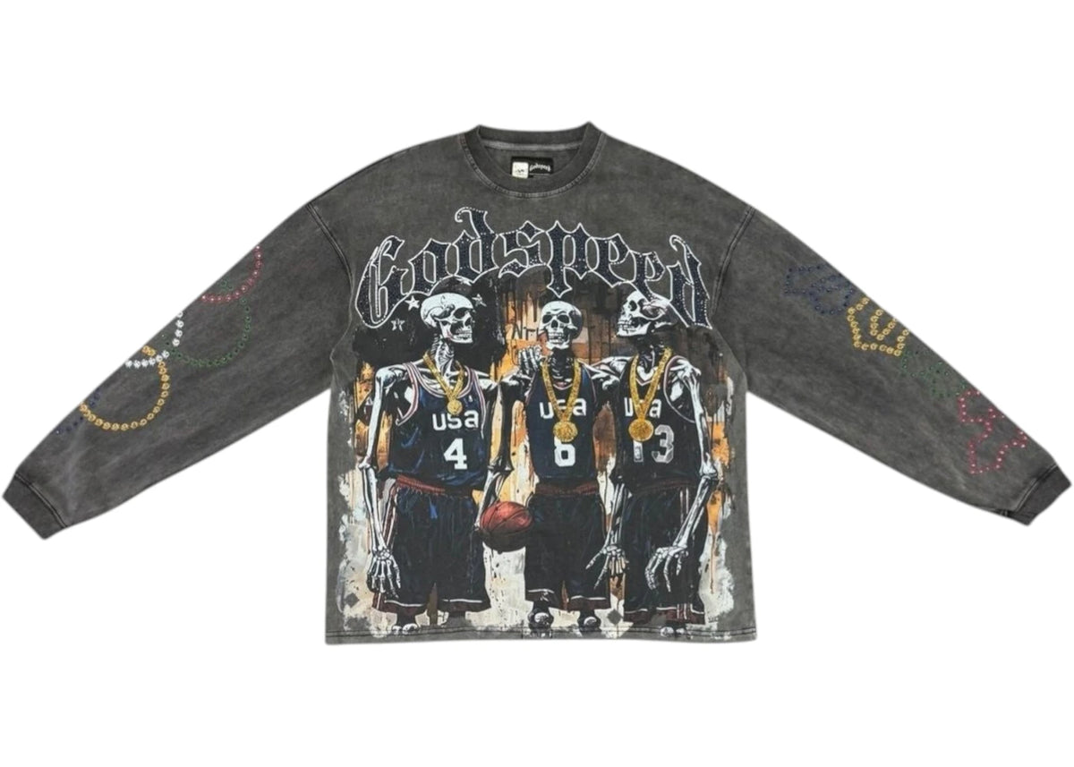 Godspeed Dreamteam 24 Long-Sleeve VVS Tee Black Wash - vue 360